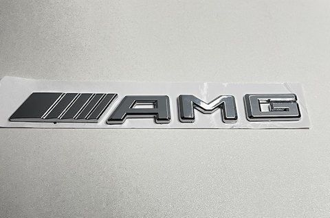 Емблема напис AMG на Mercedes 18x2mm (new) meb021 фото товару