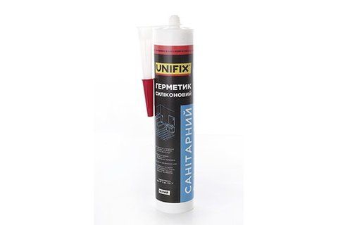 Герметик силіконовий санітарний UNIFIX (білий) 280мл 951264 фото товару