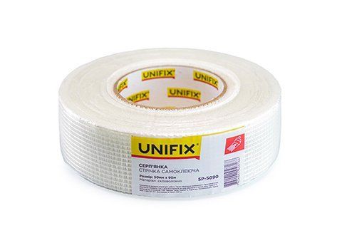 Лента стекловолоконная серпянка 50мм*90м UNIFIX SP-5090 фото товара