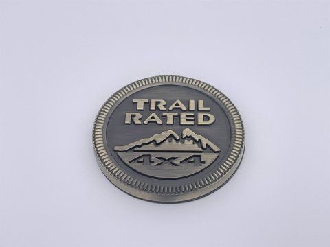 Емблема-шильдик напис 4x4 Trail Rated Jeep bronz 55157 318AB (Трейл Рейтед Бронзова) Grand Cherokee WK2 je033 фото товару