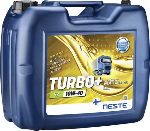 Олива моторна синтетична NESTE Turbo+ S3 10W40_20л (API CF; ACEA E4/E7; MB 228.5; MAN M3277) СТ-00122680 фото товару