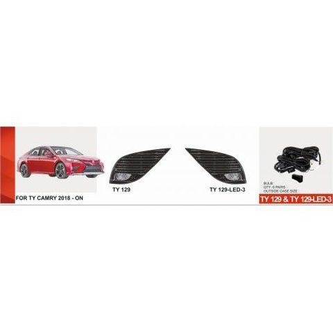 Фари дод. модель Toyota Camry 70 2018-20/U.S TYPE/TY-129L/LED-12V6W/eл.проводка (TY-129LED-3) TY-129LED-3 фото товару