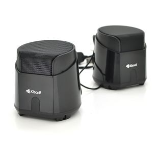 Колонки 2.0 Kisonli K500, для ПК і ноутбука, USB + 3.5mm, 2x3.5W, 20Hz- 20KHz, Black, BOX, Q50 K500 фото