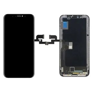 Дисплей iPhone X у зборі з сенсором та рамкою black (оригінал завод) (I19672) I19672 фото