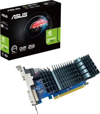 Відеокарта GF GT 710 2GB GDDR5 Evo Asus (GT710-SL-2GD5-BRK-EVO) GT710-SL-2GD5-BRK-EVO фото