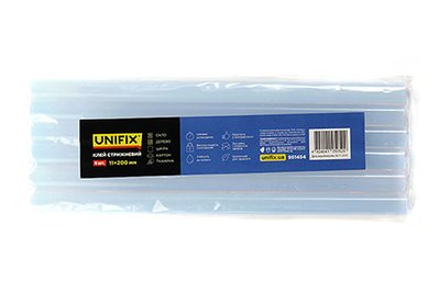 Клей стержневой прозрачный 11.0х200мм 6шт (пакет) UNIFIX 951454 фото
