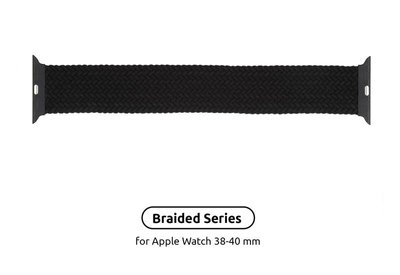 Ремінець Armorstandart Braided Solo Loop для Apple Watch 38mm/40mm/41mm Charcoal Size 2 (120 mm) (ARM58060) ARM58060 фото