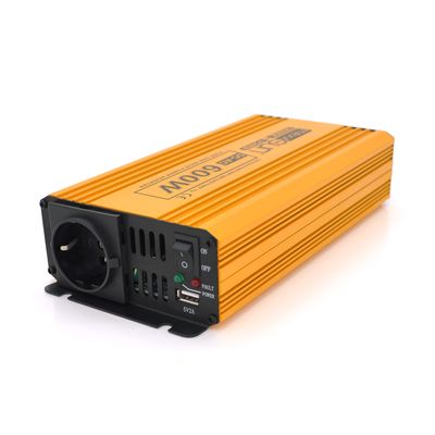 Інвертор напруги Mexxsun MXSPSW-600, 12V/220V, 600W з правильною синусоїдою, 1 Shuko, 1 USB, клемні дроти, Q8 MXSPSW-600-12S фото