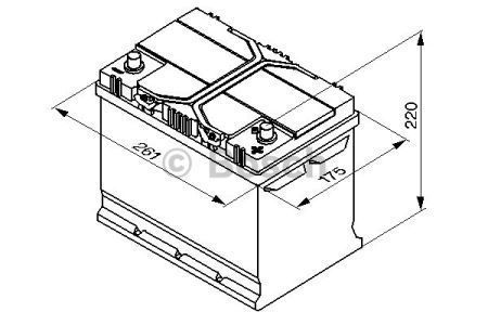 Акумулятор BOSCH 70Ah 12V S4026 R EN630 Азія 0092S40260 фото товару