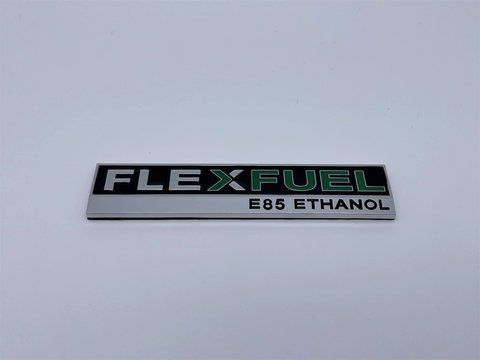 Эмблема шильдик логотип надпись FlexFuel крышки багажника Ford (Форд) 125*25мм (Хром) (Металл) for021 фото товара