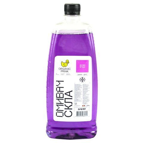 Омивач скла зимовий ORGANIC PRINK -20 &deg;С "Лісові ягоди" 1 л (012029) 012029 фото товару