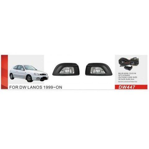 Фари дод. модель Daewoo/Lanos Sport/1999-/DW-447/9006-12V51W/ел.проводка (DW-447W) DW447W фото товару