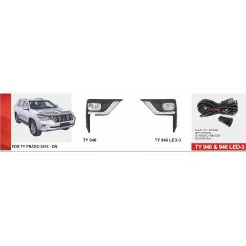 Фари дод. модель Toyota Prado FJ150 2017-/TY-946L/LED-12V6W/eл.проводка (TY-946LED-3) TY-946LED-3 фото товару