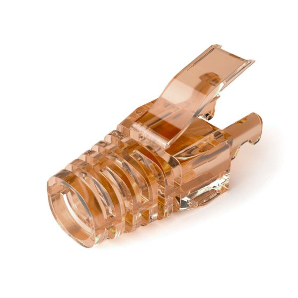 Ковпачок ізолюючий PiPo RJ-45 Cat.5/Cat.6 (100 шт/уп.), Transparent-brown CPRJ45P-TR-Br-CAT5/6 фото