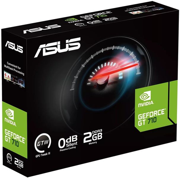 Відеокарта GF GT 710 2GB GDDR5 Evo Asus (GT710-SL-2GD5-BRK-EVO) GT710-SL-2GD5-BRK-EVO фото