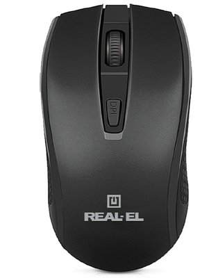 Миша бездротова REAL-EL RM-308 Black EL123200033 фото