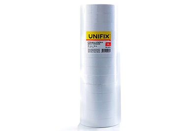 Лента клейкая двухсторонняя на бумажной основе 20мм 10м (туба 14 шт) UNIFIX PR-2010 фото