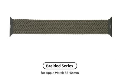 Ремінець Armorstandart Braided Solo Loop для Apple Watch 38mm/40mm/41mm Inverness Green Size 2 (120 mm) (ARM58063) ARM58063 фото