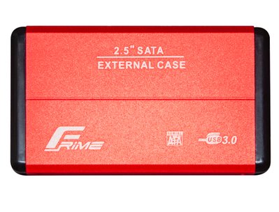 Зовнішня кишеня Frime SATA HDD/SSD 2.5", USB 3.0, Metal, Red (FHE23.25U30) FHE23.25U30 фото