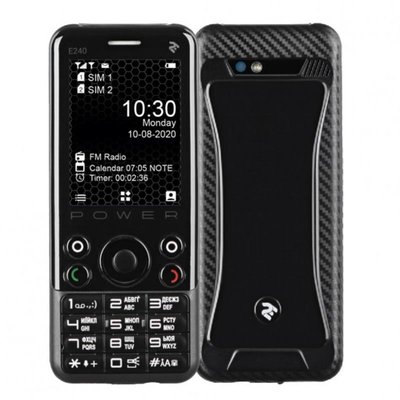 Мобiльний телефон 2E E240 Power Dual Sim Black (680576170088) 680576170088 фото