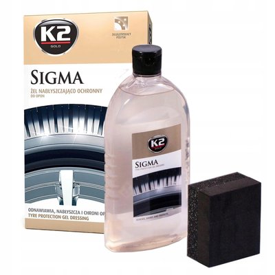 Гель для полірування та догляду за шинами K2 Sigma безбарвний 500 мл (G1571) K20456 фото