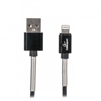 Кабель Cablexpert USB - Lightning (M/M), преміум, 2.4 А, 1 м, чорний (CCPB-L-USB-06BK) CCPB-L-USB-06BK фото