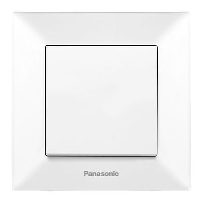 Вимикач Panasonic Arkedia Slim одноклавішний, білий WNTC00012WH-UA фото