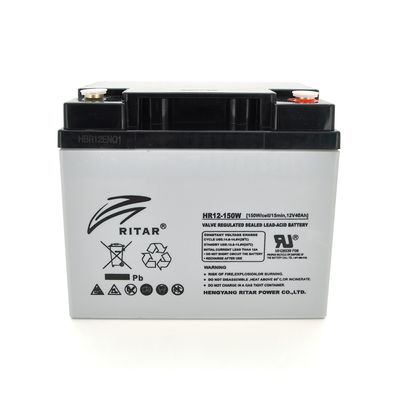 Акумуляторна батарея AGM RITAR HR12150W, Gray Case, 12V 40.0Ah ( 198 х 166 х 169 (169 ) 12.40kg Q1 HR12150W фото
