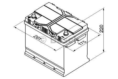 Акумулятор BOSCH 70Ah 12V S4027 L EN630 Азія 0092S40270 фото товару