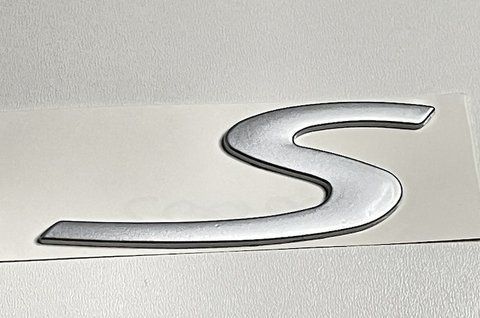 Емблема напис S на Porsche po002 фото товару