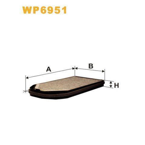 Фільтр салону WP6951 фото товару