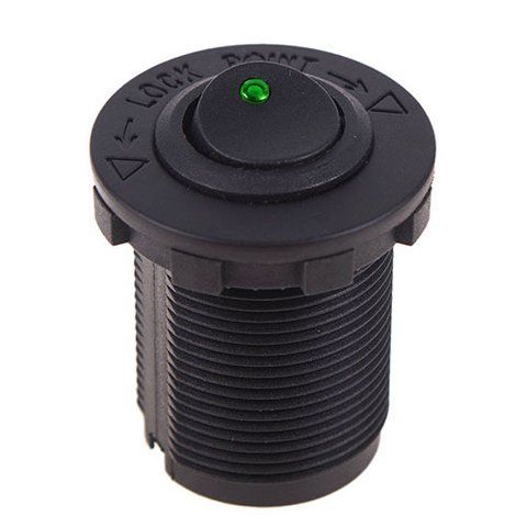 Кнопка врезная в планку 12V 20A GREEN (10245 12V 20A GREEN) 10245 12V 20A GREEN фото товара