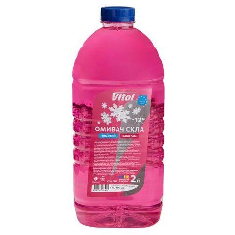 Омивач скла зимовий VITOL "-12" Бабл Гам 1.8л VTW-1223 фото товару