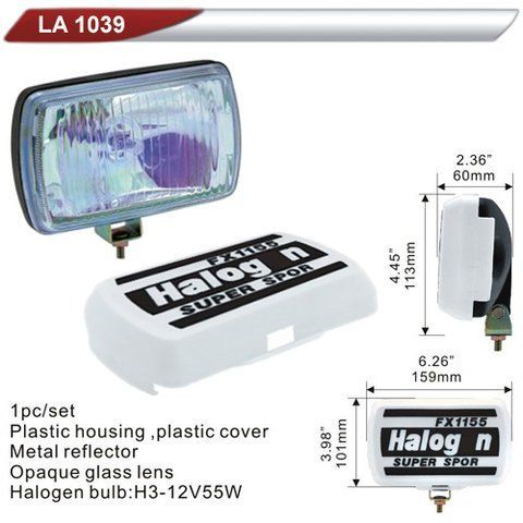 Фара дополнительная DLAA 1039-RY/H3-12V-55W/159*101mm/крышка (LA 1039-RY) LA 1039-RY фото товара