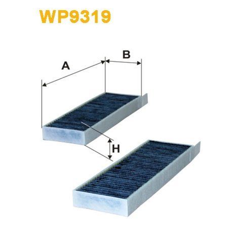 Фільтр салона Citroen Berlingo III, C4, C4 Picasso; Peugeot 3008, 5008, Partner III Wix Filters (WP9319) WP9319 фото товара