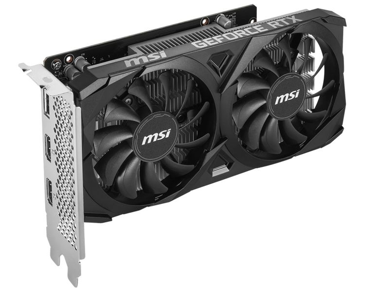 Відеокарта GF RTX 3050 6GB GDDR6 Ventus 2X OC MSI (GeForce RTX 3050 VENTUS 2X 6G OC) GeForce RTX 3050 VENTUS 2X 6G OC фото