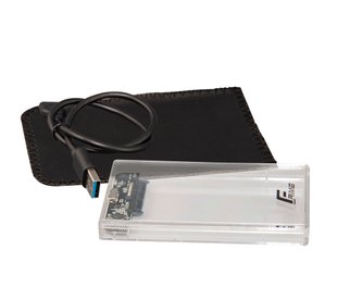 Зовнішня кишеня Frime SATA HDD/SSD 2.5", USB 3.0, Plastic, Clear (FHE80.25U30) FHE80.25U30 фото