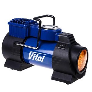 Компресор "ViTOL" К-60 150psi/15Amp/40л/лiхтар/прикурювач (К-60) К-60 фото