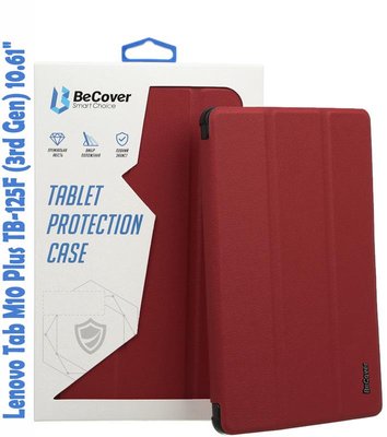 Чохол-книжка BeCover Smart для Lenovo Tab M10 Plus TB-125F (3rd Gen)/K10 Pro TB-226 10.61" Red Wine (708307) 708307 фото