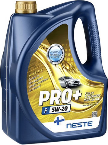 Олива моторна синтетична NESTE Pro+ F 5W20_4л (API SN-RC,SN; ACEA C5; Ford WSS-M2C-948-B; GF-5) СТ-00090620 фото товару