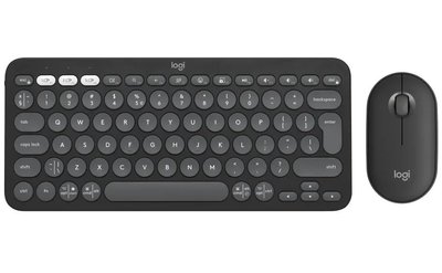 Комплект (клавіатура, миша) бездротовий Logitech Pebble 2 Combo for Mac Graphite (920-012244) 920-012244 фото
