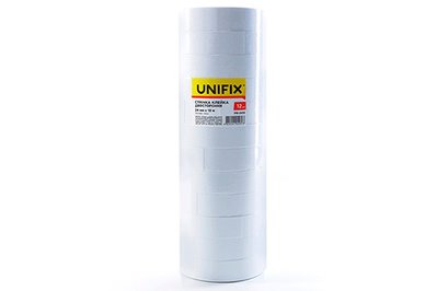 Лента клейкая двухсторонняя на бумажной основе 24мм 10м (туба 12 шт) UNIFIX PR-2410 фото
