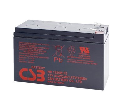 Акумуляторна батарея CSB HR1234WF2, 12V 9Ah (151х65х101мм) Q10 HR1234WF2 фото