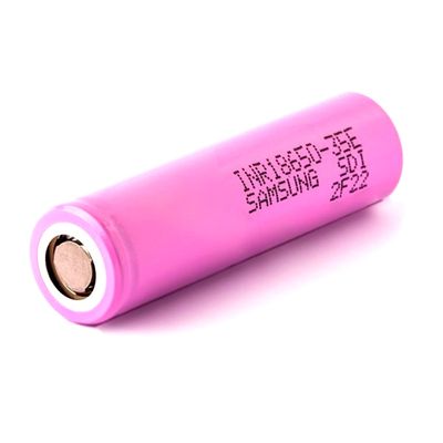 Акумулятор 18650 Li-Ion Samsung INR18650-35E, 3500mAh, 8A, 4.2 / 3.6 / 2.5V, PINK, 2 шт. в упаковці, ціна за 1 шт INR18650-35E фото