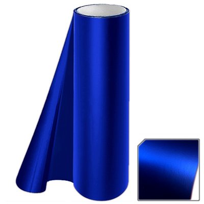 Декоративна плівка 1.52м х 20м Chrome matte синiй (9488) 9488 фото