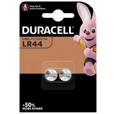 Батарейка Duracell Specialty LR44 1.5 В 2 шт (5000394504424) 5000394504424 фото