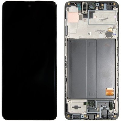 Дисплей Samsung SM-A515 Galaxy A51 (2020) у зборі з сенсором та рамкою black service orig (L14774) L14774 фото