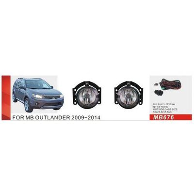 Фары доп.модель Mitsubishi Outlander XL 2009-14/Triton/L200 2015-/MB-676/H11-12V55W/эл.проводка (MB- MB-676 фото