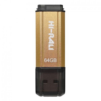 Флеш-накопичувач USB 64GB Hi-Rali Stark Series Gold (HI-64GBSTGD) HI-64GBSTGD фото