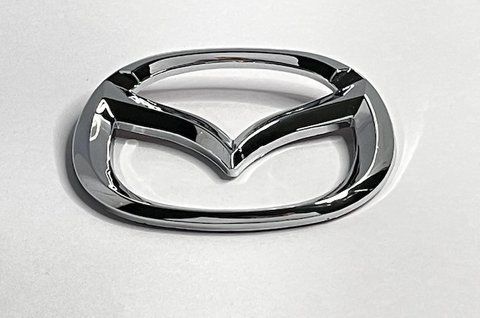 Емблема багажника Mazda 76x62 mm (хром/вогнута) maz004 фото товару